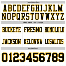 Load image into Gallery viewer, Custom White Black-Gold Authentic Football Jersey

