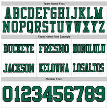 Load image into Gallery viewer, Custom White Kelly Green-Black Authentic Football Jersey
