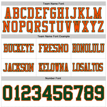 Load image into Gallery viewer, Custom White Green-Orange Mesh Authentic Football Jersey
