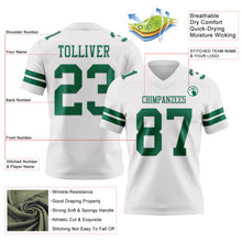 Load image into Gallery viewer, Custom White Kelly Green Authentic Football Jersey
