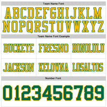 Load image into Gallery viewer, Custom White Kelly Green-Gold Authentic Football Jersey
