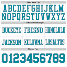 Load image into Gallery viewer, Custom White Teal-Gray Authentic Football Jersey
