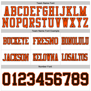Custom White Brown-Orange Mesh Authentic Football Jersey