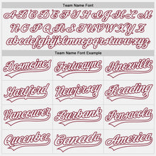 Charger l'image dans la galerie, Custom White Crimson Authentic Baseball Jersey
