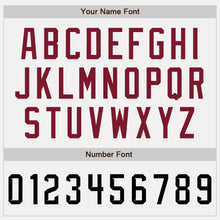 Load image into Gallery viewer, Custom Stitched White Black-Crimson Baseball Pullover Sweatshirt Hoodie
