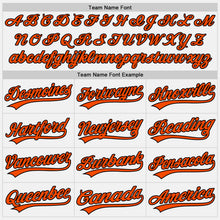 Charger l'image dans la galerie, Custom White Orange-Black Authentic Baseball Jersey
