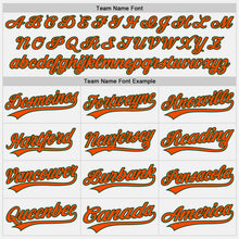 Charger l'image dans la galerie, Custom White Orange-Green Authentic Baseball Jersey
