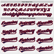 Загрузить изображение в средство просмотра галереи, Custom White Navy-Red Authentic Baseball Jersey
