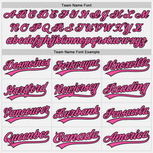Charger l'image dans la galerie, Custom White Pink-Black Authentic Baseball Jersey
