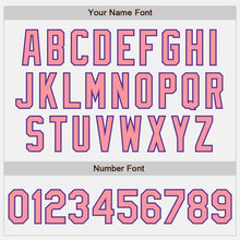 Charger l'image dans la galerie, Custom White Medium Pink-Purple Authentic Baseball Jersey
