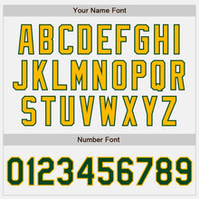 Charger l'image dans la galerie, Custom White Green-Gold Authentic Baseball Jersey
