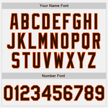 Charger l'image dans la galerie, Custom White Brown-Orange Authentic Baseball Jersey
