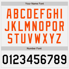 Load image into Gallery viewer, Custom White Black-Orange Authentic Baseball Jersey
