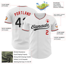 Charger l'image dans la galerie, Custom White Black-Red Authentic Baseball Jersey
