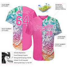Laden Sie das Bild in den Galerie-Viewer, Custom 3D Pattern Design Tropical Palm Leaves Authentic Baseball Jersey
