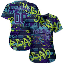 Load image into Gallery viewer, Custom 3D Pattern Design Abstract Graffiti Authentic Baseball Jersey
