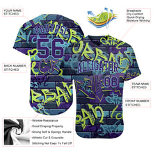 Laden Sie das Bild in den Galerie-Viewer, Custom 3D Pattern Design Abstract Graffiti Authentic Baseball Jersey
