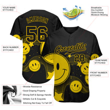 Загрузить изображение в средство просмотра галереи, Custom 3D Pattern Design Smile Emoji Authentic Baseball Jersey
