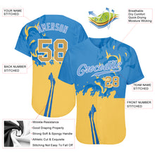 Load image into Gallery viewer, Custom 3D Pattern Design Stop War In Ukraine Authentic Baseball Jersey
