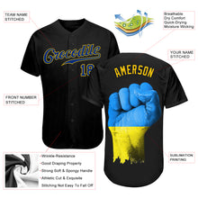 Laden Sie das Bild in den Galerie-Viewer, Custom 3D Pattern Design Solidarity With Ukraine Patriotic And Togetherness Authentic Baseball Jersey
