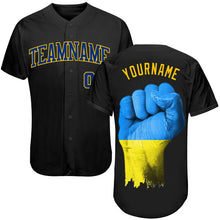 Laden Sie das Bild in den Galerie-Viewer, Custom 3D Pattern Design Solidarity With Ukraine Patriotic And Togetherness Authentic Baseball Jersey
