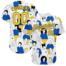 Laden Sie das Bild in den Galerie-Viewer, Custom 3D Pattern Design Patriot Of Ukraine Authentic Baseball Jersey
