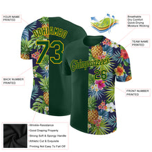 Load image into Gallery viewer, Custom 3D Pattern Design Tropical Pattern With Pineapples Palm Leaves And Flowers Performance T-Shirt
