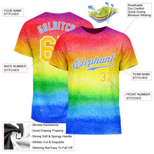 Laden Sie das Bild in den Galerie-Viewer, Custom Rainbow For Pride Month Love Is Love LGBT Performance T-Shirt
