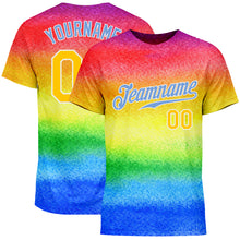 Laden Sie das Bild in den Galerie-Viewer, Custom Rainbow For Pride Month Love Is Love LGBT Performance T-Shirt
