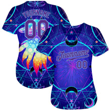 Загрузить изображение в средство просмотра галереи, Custom 3D Pattern Design Magic Mushrooms Over Sacred Geometry Psychedelic Hallucination Authentic Baseball Jersey
