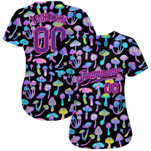 Загрузить изображение в средство просмотра галереи, Custom 3D Pattern Design Magic Mushrooms Psychedelic Hallucination Authentic Baseball Jersey
