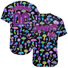 Загрузить изображение в средство просмотра галереи, Custom 3D Pattern Design Magic Mushrooms Psychedelic Hallucination Authentic Baseball Jersey
