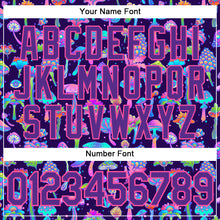 Загрузить изображение в средство просмотра галереи, Custom 3D Pattern Design Colorful Flowers And Mushrooms Psychedelic Hallucination Authentic Baseball Jersey
