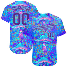 Загрузить изображение в средство просмотра галереи, Custom 3D Pattern Design Magic Mushrooms Psychedelic Hallucination Authentic Baseball Jersey
