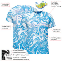 Load image into Gallery viewer, Custom 3D Pattern Design Abstract Ocean With Waves Fluid Art Performance T-Shirt
