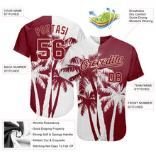 Laden Sie das Bild in den Galerie-Viewer, Custom 3D Pattern Design Hawaii Coconut Trees Authentic Baseball Jersey
