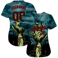Load image into Gallery viewer, Custom 3D Pattern Halloween Horror Night Trick Treat Authentic Baseball Jersey
