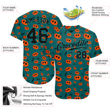 Laden Sie das Bild in den Galerie-Viewer, Custom 3D Pattern Halloween Pumpkins Authentic Baseball Jersey

