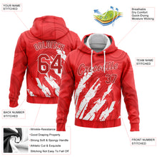Laden Sie das Bild in den Galerie-Viewer, Custom Stitched Red Red-White 3D Pattern Design Sports Pullover Sweatshirt Hoodie
