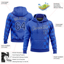 Charger l&#39;image dans la galerie, Custom Stitched Royal Royal-White 3D Pattern Design Sports Pullover Sweatshirt Hoodie
