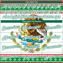 Laden Sie das Bild in den Galerie-Viewer, Custom Stitched Kelly Green White-Red 3D Mexican Flag Sports Pullover Sweatshirt Hoodie
