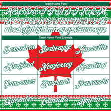 Laden Sie das Bild in den Galerie-Viewer, Custom Stitched Red White-Kelly Green 3D Canadian Flag Sports Pullover Sweatshirt Hoodie
