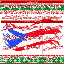 Laden Sie das Bild in den Galerie-Viewer, Custom Stitched Red White-Kelly Green 3D Puerto Rican Flag Sports Pullover Sweatshirt Hoodie
