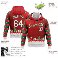 Laden Sie das Bild in den Galerie-Viewer, Custom Stitched Red White-Kelly Green 3D Christmas Sports Pullover Sweatshirt Hoodie
