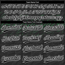 Загрузить изображение в средство просмотра галереи, Custom Black Black White-Neon Green 3D Pattern Design Authentic Baseball Jersey
