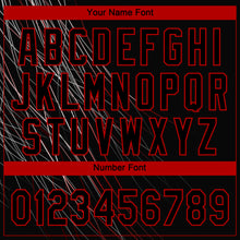 Загрузить изображение в средство просмотра галереи, Custom Black Black-Red 3D Pattern Design Authentic Baseball Jersey

