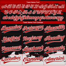 Загрузить изображение в средство просмотра галереи, Custom Black Black-Red 3D Pattern Design Authentic Baseball Jersey
