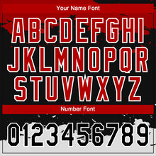Загрузить изображение в средство просмотра галереи, Custom Black Black-Red 3D Pattern Design Authentic Baseball Jersey
