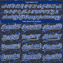 Загрузить изображение в средство просмотра галереи, Custom Black Royal-White 3D Pattern Design Authentic Baseball Jersey
