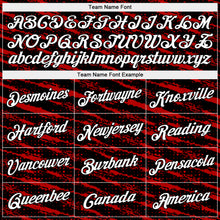 Загрузить изображение в средство просмотра галереи, Custom Red White-Black Authentic City Edition Basketball Jersey
